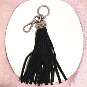 Beautiful! TIGNANELLO Black Suede Fringe Bag Charm